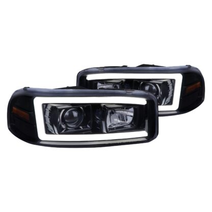 Denali Projector Headlights With Chrome Housing Clear Lens And Amber Reflector | 00-06 Gmc Yukon