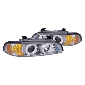 Led Halo Projector With Led Signal Chrome Housing | 01-03 Bmw 5-Series