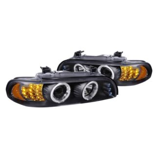 Led Halo Projector With Led Signal Black Housing | 01-03 Bmw 5-Series