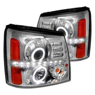 Projector Headlight Chrome Housing - Not Compatible With Factory Xenon | 02-06 Cadillac Escalade