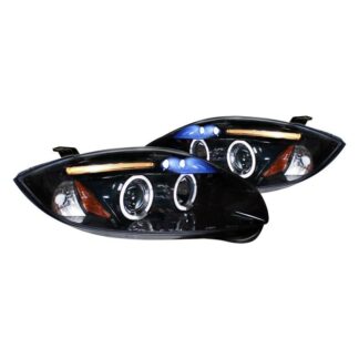 Halo Projector Headlights Smoke Lens Gloss Black Housing | 06-11 Mitsubishi Eclipse