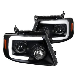 Projector Headlights- Black Housing With Clear Lens | 04-08 Ford F150