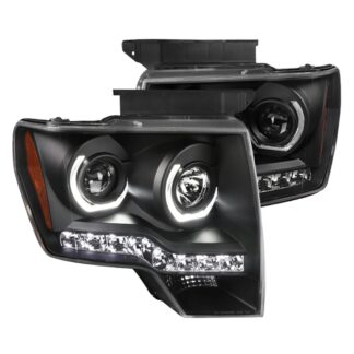 Headlights- Black | 09-14 Ford F150