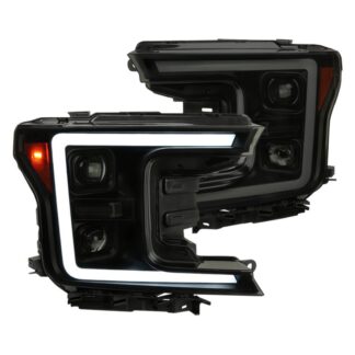Led Projector Headlights With Sequential Turn Signal – Light Smoke Lens And Glossy Black Housing | 18-UP Ford F150