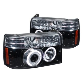 Projector Headlight Gloss Black Housing With Smoked Lens | 92-96 Ford F150