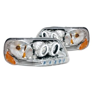 Halo Projector Headlights Chrome | 97-02 Ford Expedition