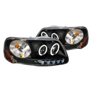Halo Projector Headlights Black | 97-02 Ford Expedition