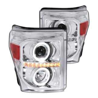Projector Headlights- Chrome | 11-16 Ford F250