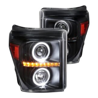 Projector Headlights- Black | 11-16 Ford F250