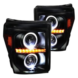 Projector Headlights- Smoke With Black Housing | 11-16 Ford F250