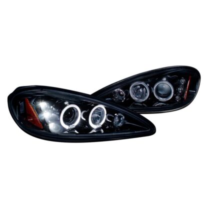 Halo Led Projector Gloss Black Housing With Smoked Lens | 99-05 Pontiac Grand Am