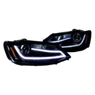 Projector Headlights -Glossy Black | 11-12 Volkswagen Jetta