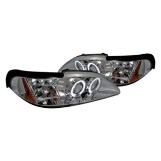 Halo Led Projector Chrome | 94-98 Ford Mustang