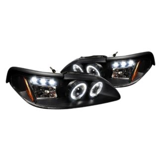 Halo Led Projector Black | 94-98 Ford Mustang