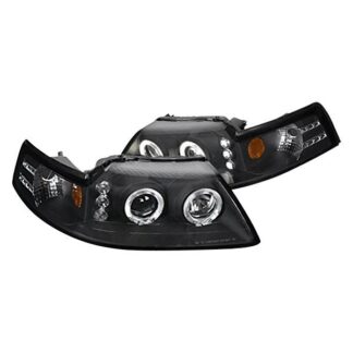 Halo Led Projector Black | 99-04 Ford Mustang