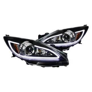 Projector Headlight Black Housing With Led | 10-13 Mazda 3