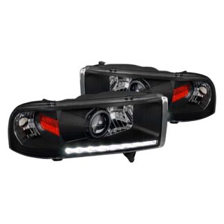 Projector Headlight Black Housing | 94-01 Dodge Ram