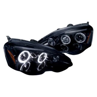 Smoked Lens Gloss Black Housing Projector Headlights | 02-04 Acura Rsx