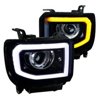Projector Headlights - Glossy Black | 14-15 Gmc Sierra