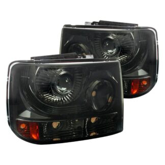 1 Pc Projector Headlight - Smoked (Only Fits With Spec-D Vertical Facelift Conversion Grill) | 99-02 Chevrolet Silverado