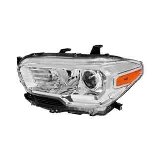 Projector Headlight- Left- Chrome | 16-18 Toyota Tacoma