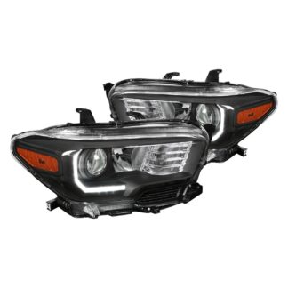 Projector Headlights With Led Black | 16-18 Toyota Tacoma