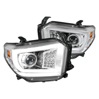 Sequential Led Projector Headlights- Chrome | 14-18 Toyota Tundra