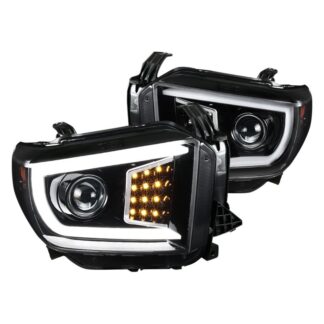 Sequential Led Projector Headlights- Smoke | 14-18 Toyota Tundra