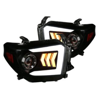 Projector Headlights- Smoke With Black Housing | 14-18 Toyota Tundra