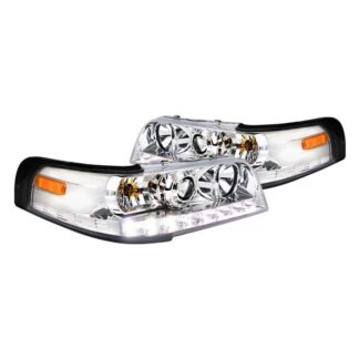 Projector Headlight Chrome Housing | 98-11 Ford Crown Victoria