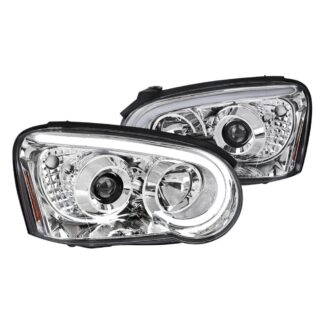 Projector Headlights- Clear Lens Chrome Housing | 04-05 Subaru Impreza