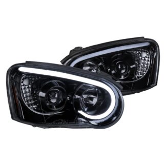 Projector Headlights- Smoke Lens  Glossy Black Housing | 04-05 Subaru Impreza