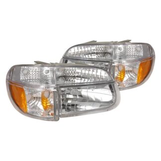 Crystal Housing Headlights Chrome | 95-01 Ford Explorer
