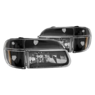 Crystal Housing Headlights Black | 95-01 Ford Explorer