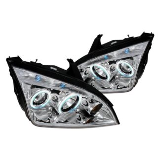 Ccfl Halo Projector Headlights Chrome | 05-07 Ford Focus