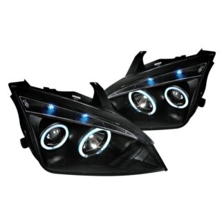 Ccfl Halo Projector Headlights Black | 05-07 Ford Focus