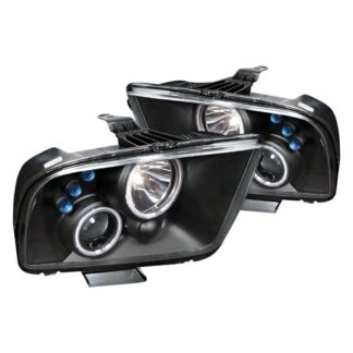 Ccfl Halo Projector Headlights Black | 05-09 Ford Mustang