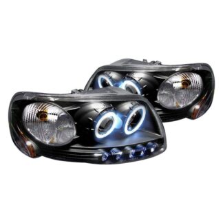 Ccfl Halo Projector Headlights Black | 97-03 Ford F150