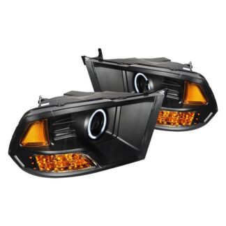 Ccfl Halo Projector Headlights Black | 09-UP Dodge Ram