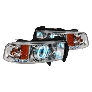 Ccfl Halo Projector Headlights Chrome | 94-01 Dodge Ram
