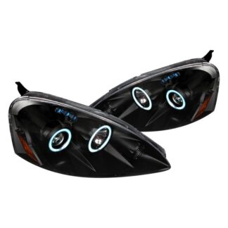 Ccfl Halo Projector Headlights Black | 05-06 Acura Rsx