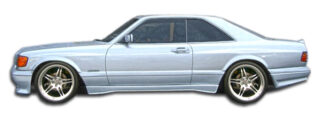 1981-1991 Mercedes S Class W126 2DR Duraflex AMG Look Wide Body Door Caps - 2 Piece