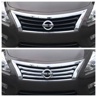 ABS406 13-15 Nissan Altima 4DR Model only 1 PC Chrome Tape-on Grille Overlay