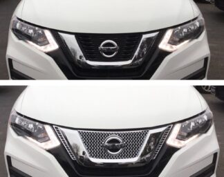 ABS479 2017 Nissan Rogue EARLY MODEL 17 1 PC Chrome Tape-on Grille Overlay