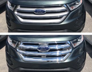 ABS481 15-18 Ford Edge Does not fit grille with Camera 1 PC Chrome Tape-on Grille Overlay