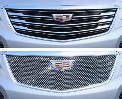 ABS483 17-19 Cadillac XT5 Does not fit grille with Camera 1 PC Chrome Tape-on Grille Overlay