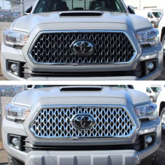 ABS493 18-19 Toyota Tacoma TRD Sport/Off-Road 1 PC Chrome Tape-on Grille Overlay