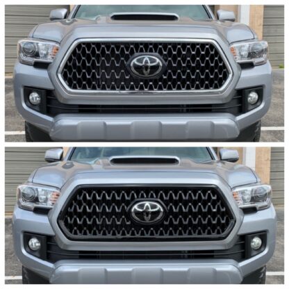 ABS6493BLK 18-19 Toyota Tacoma TRD Sport/Off-Road 1 PC Gloss Black Tape-on Grille Overlay