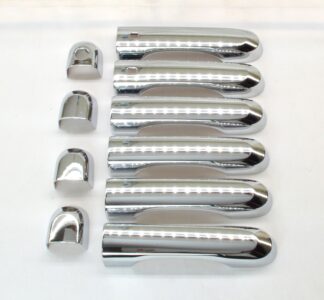 DH272 15-21 Jeep Renegade W/ or W/O Smart Key 10 PCS Chrome Snap-on W/Tape Door Handle Cover