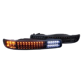 Yukon Sequential Bumper Lights With Matte Black Housing And Smoked Lens | 99-05 Gmd Sierra